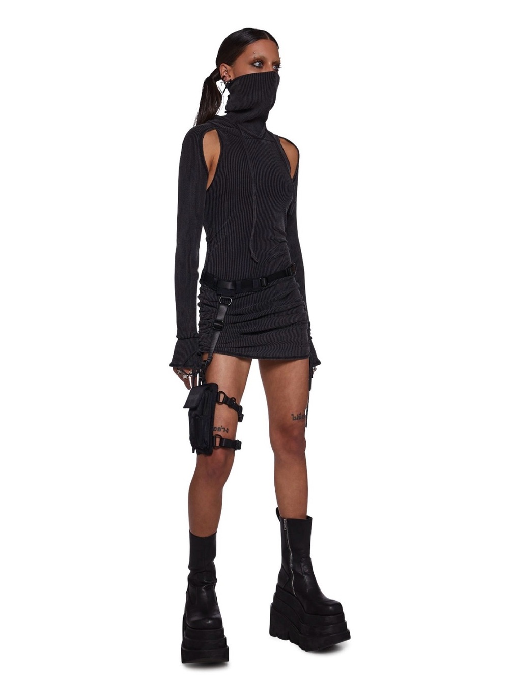 Darker Ways snare leg garter utility belt bag Raves Concerts Cosplay Party - Picture 4 of 6
